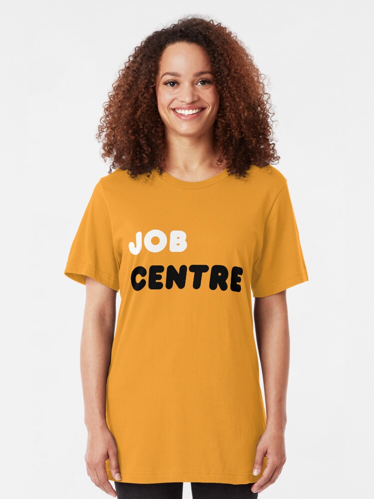 Alternate view of Job Centre - 1980s style unemployment office Slim Fit T-Shirt