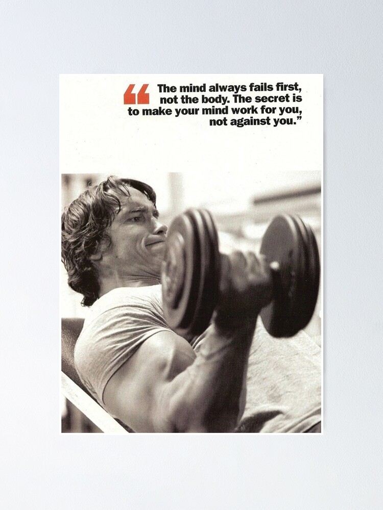 Bodybuilding Fitness Workout Inspirational Quote Poster By