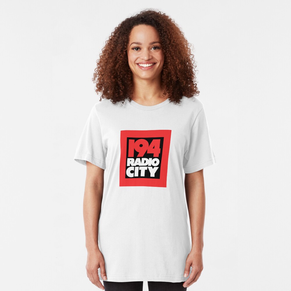 Radio City 194 Liverpool local independent radio logo Slim Fit T-Shirt