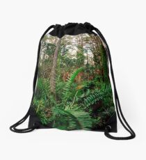 Leather Fern Portrait. Drawstring Bag