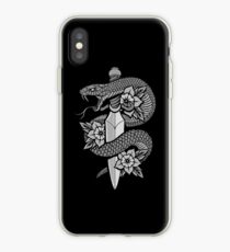 Vinilo y funda para iPhone Serpiente y Daga