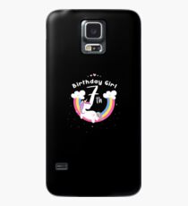 Unicorn 7th Birthday Girl - Gift For 7 Year Old Girl For 7th Birthday Girl Case/Skin for Samsung Galaxy