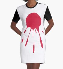 blood Graphic T-Shirt Dress
