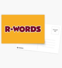 Washington R Words 2 Postcards