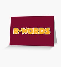 Washington R Words 3 Greeting Card