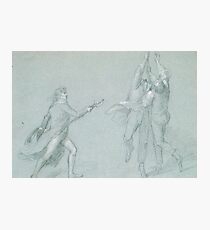 Study for "The Surrender of the Dutch Admiral De Winter to Admiral Duncan, October 11, 1797": Three Figures Raising the Colors Photographic Print