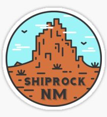 Shiprock New Mexico - Daytime Sticker