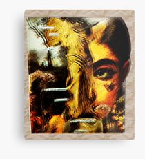 Angelface Collage (Warm Tones) Metal Print