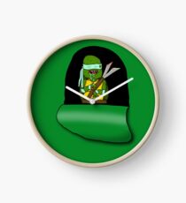 Immature Toxic Karate Terdle Clock