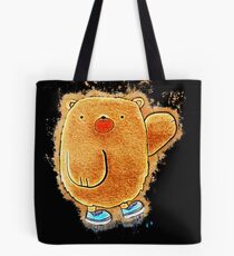 Bear cartoon glowing Art Tote Bag