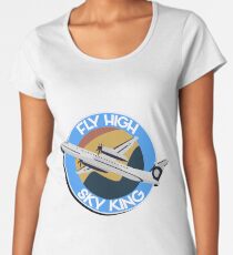 Fly High, Sky King Women's Premium T-Shirt