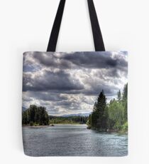 Wide Flathead River Tote Bag