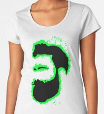 Man vector green and black silhouette Women's Premium T-Shirt