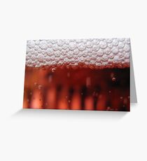 RED BUBBLE Greeting Card