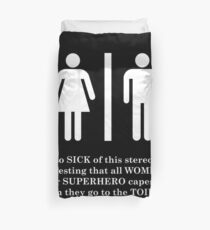 Toilet Comics Duvet Cover