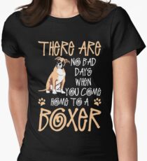 You Come Home To A Boxer Women's Fitted T-Shirt