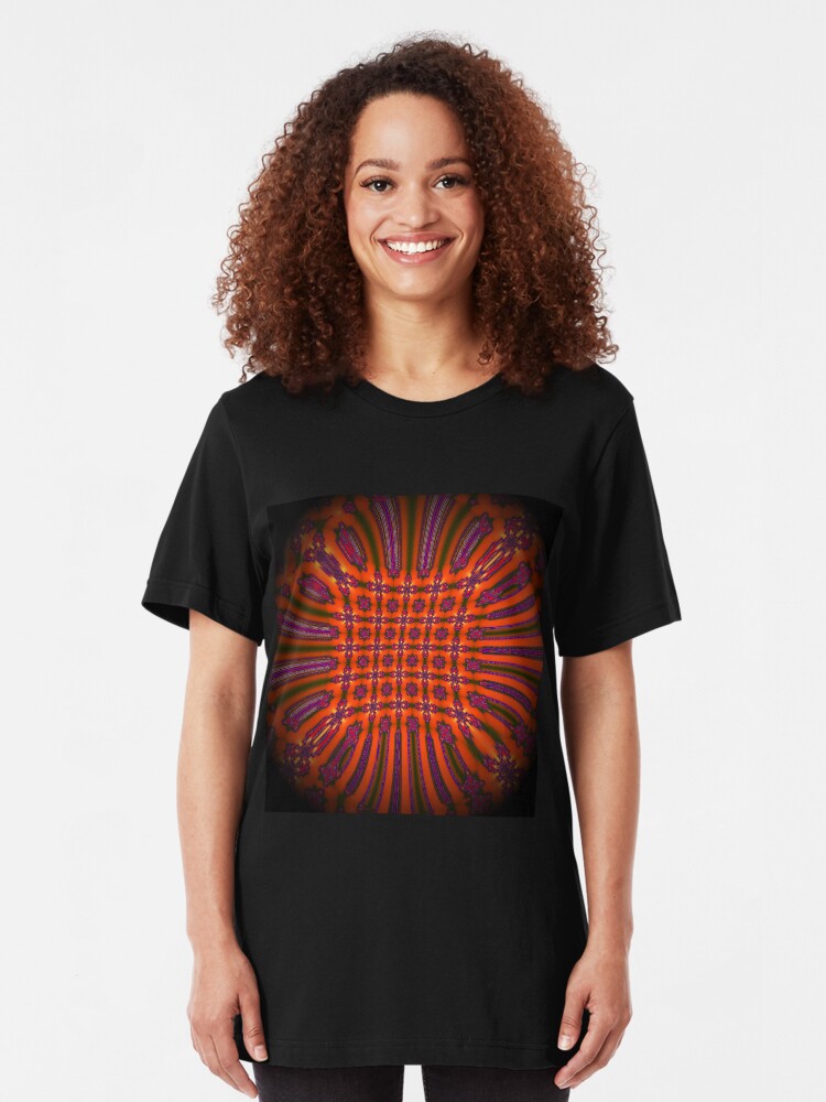 Alternate view of Red Pattern Slim Fit T-Shirt