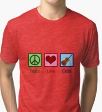 Peace Love Cello Tri-blend T-Shirt