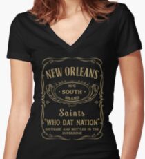 New Orleans Women's Fitted V-Neck T-Shirt
