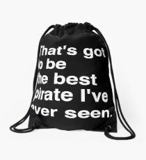 PIR White Drawstring Bag