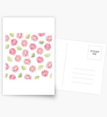 Watercolor Grapefruit and Limes Postcards