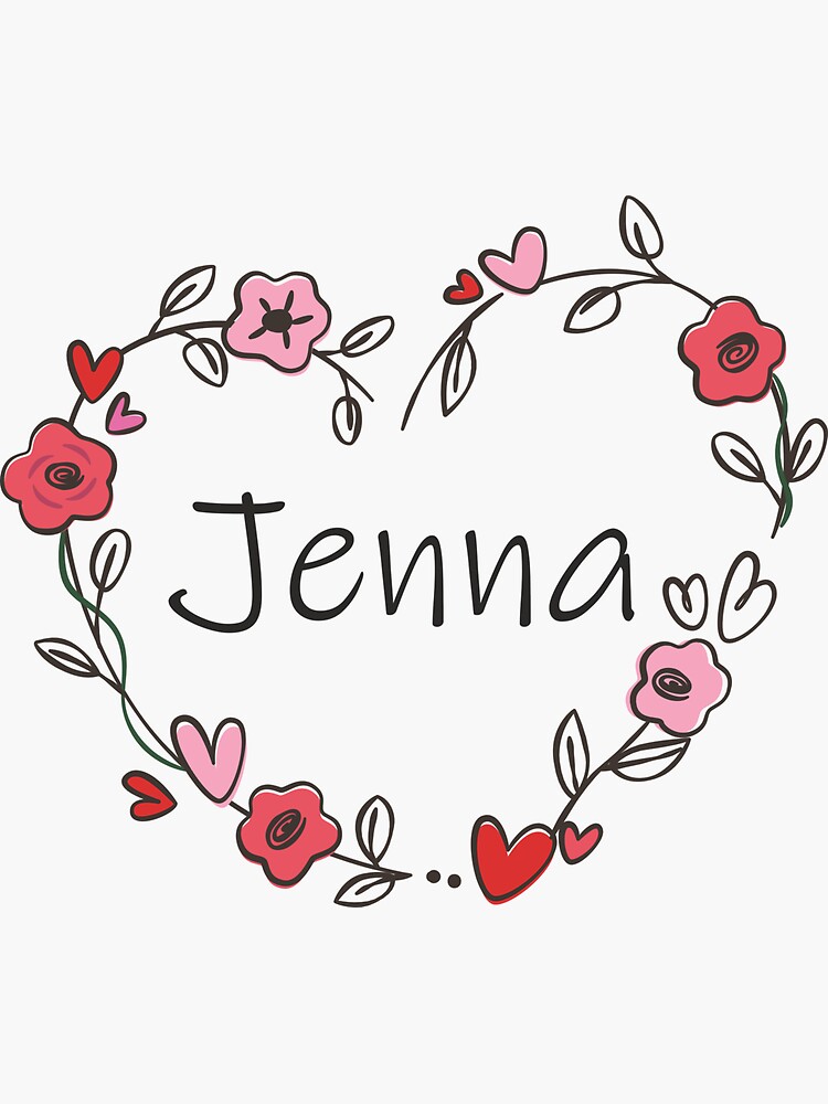 "My name is Jenna" Sticker by oleo79 | Redbubble