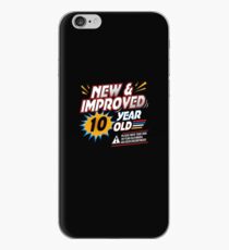 Funny 10th Retro Birthday 10 Yr Old Comical Cartoon iPhone Case