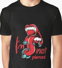 Look I'm Not Pierced Vintage Vampire Graphic T-Shirt
