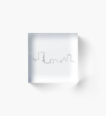 Boston skyline sketch Acrylic Block