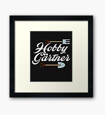 Garden nature vegetables cartoon Framed Print