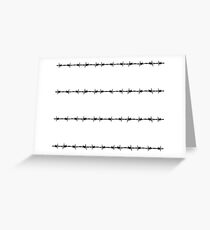 Barbed Wire Greeting Card