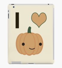 Ich liebe Kürbis iPad-Hülle & Klebefolie
