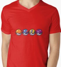 Pokeballs Men's V-Neck T-Shirt