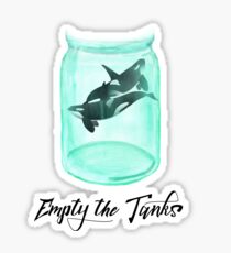 Empty The Tanks Killer Whale Free the Orcas Sticker