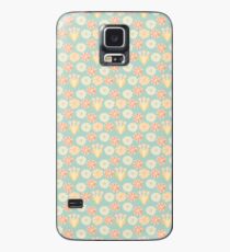 Soft Pastel Retro Floral Case/Skin for Samsung Galaxy