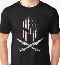 American Spartan Helmet T-Shirt Unisex T-Shirt
