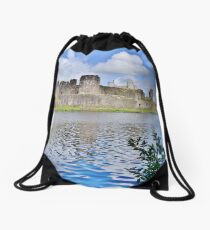 Caerphilly Castle Drawstring Bag