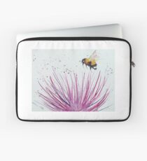Bumble bee and Pink Flower Laptop Sleeve