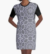 Ripple Vibration of Life Graphic T-Shirt Dress