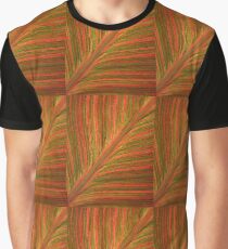 Natural Abstracts - Leaf Pattern Graphic T-Shirt
