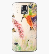 Kingfisher and Foxglove Case/Skin for Samsung Galaxy