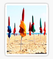 deauville trouville plage Sticker