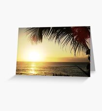 Coucher de soleil Greeting Card