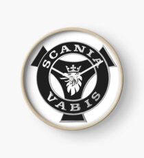 Scania Vabis emblem - b&w Clock
