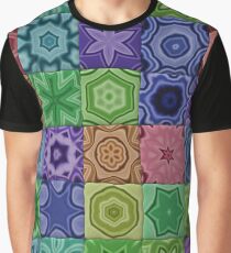 Grandmas Quilt - Vintage Rainbow Graphic T-Shirt