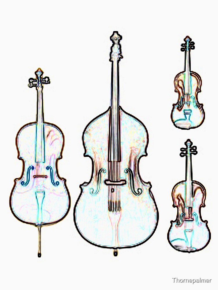 The Four Strings - Violin, Viola, Cello, Bass by Thornepalmer