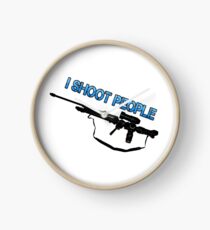 I SHOOT PEOPLE Clock
