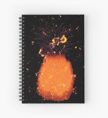 Pineapple fruit burning Spiral Notebook