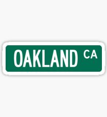 Oakland Street Sign Sticker