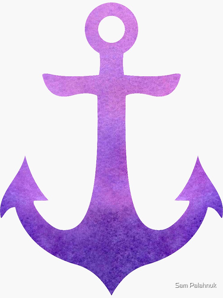Purple Ombre Anchor by sampalahnukart